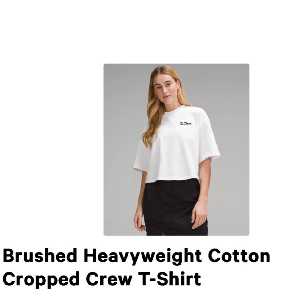 Lululemon Cropped Tee